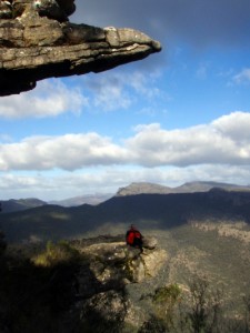 Jude at the lookout point in the Grampians