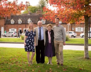 Claire, Ian, Bernice and Jon in Stratfor upon Avon for Jon's parents' golden wedding anniversary (50 years together as a married couple!) - photo credit Claire Williamson