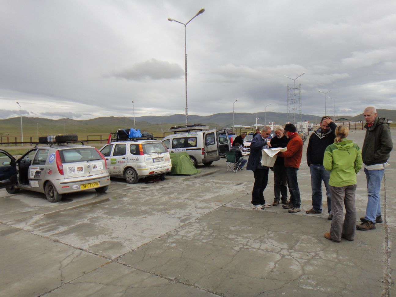 the monkey cage where a lot of Mongol Rally drivers get stuck (at the Mongolian border)