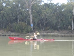 Jude on the wider Murray River