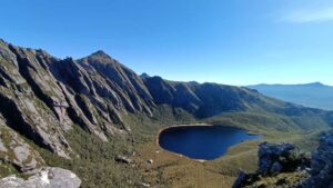 once we get up higher we get a different look at Lake Rhona, every side is just beautiful