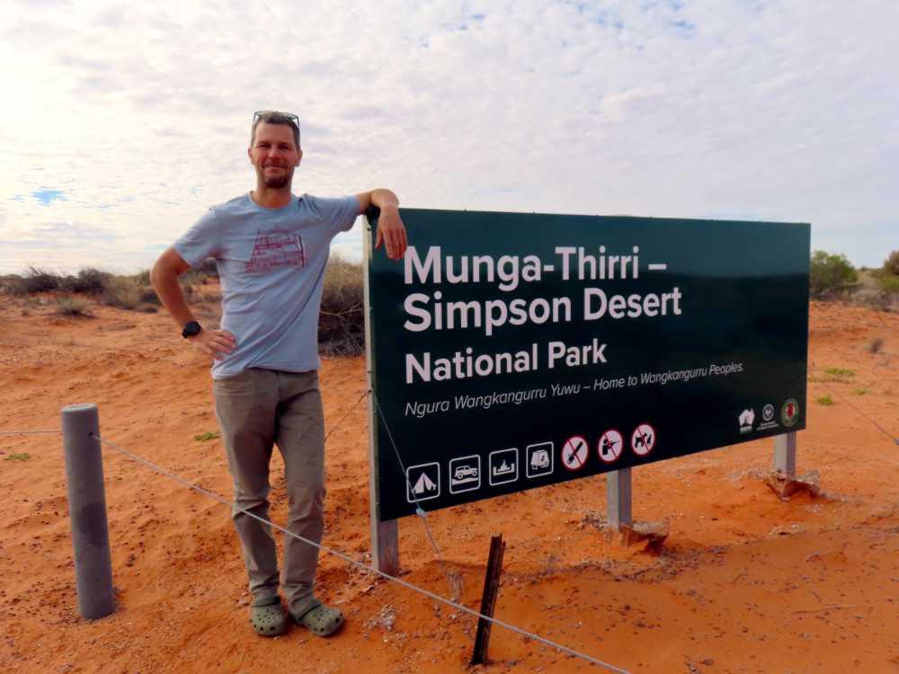 we are now officially in the land of the Big Sand Dunes - Munga Thirri NP