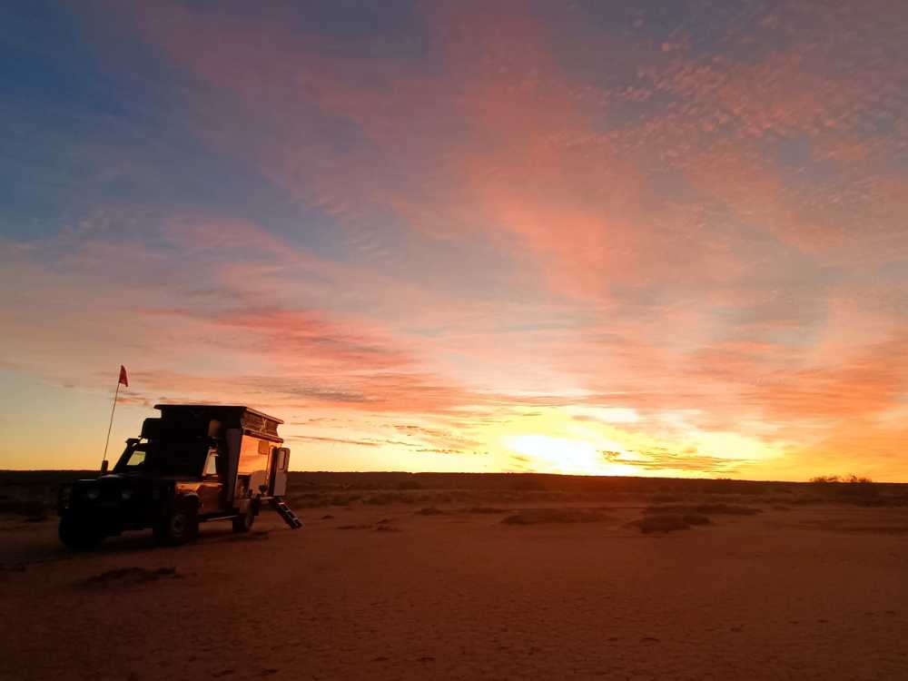 another stunning sunset at our last campsite in the desert