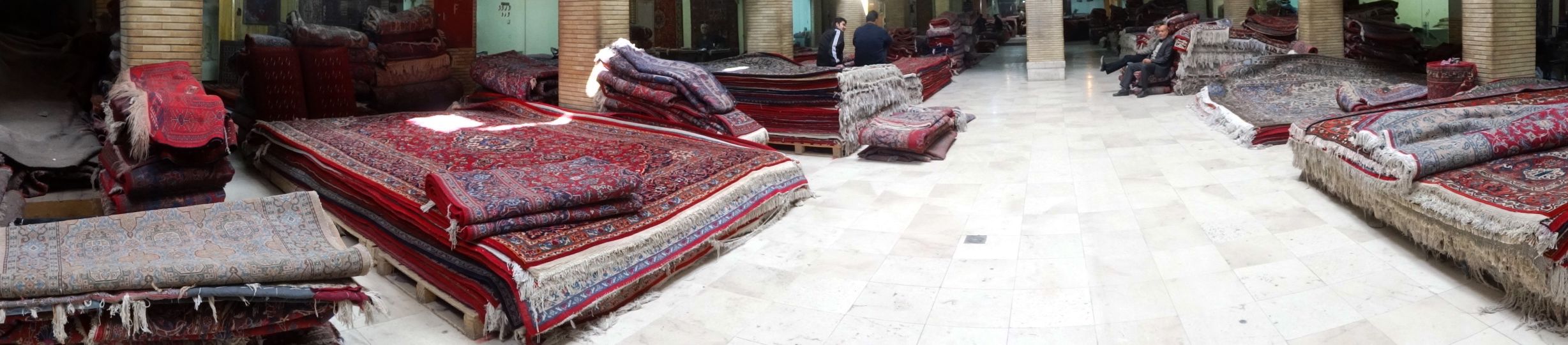 Tabriz bazaar - carpets everywhere