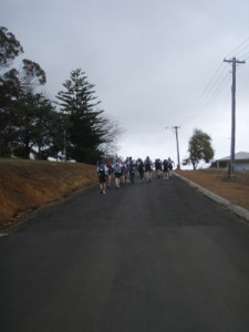 long uphill at the start