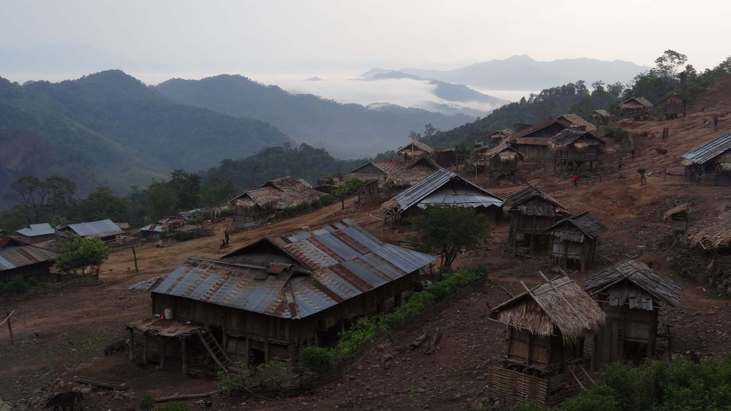 'our' Akha village. No roads and no electricity.