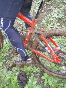 we collect a bit of mud on the ride