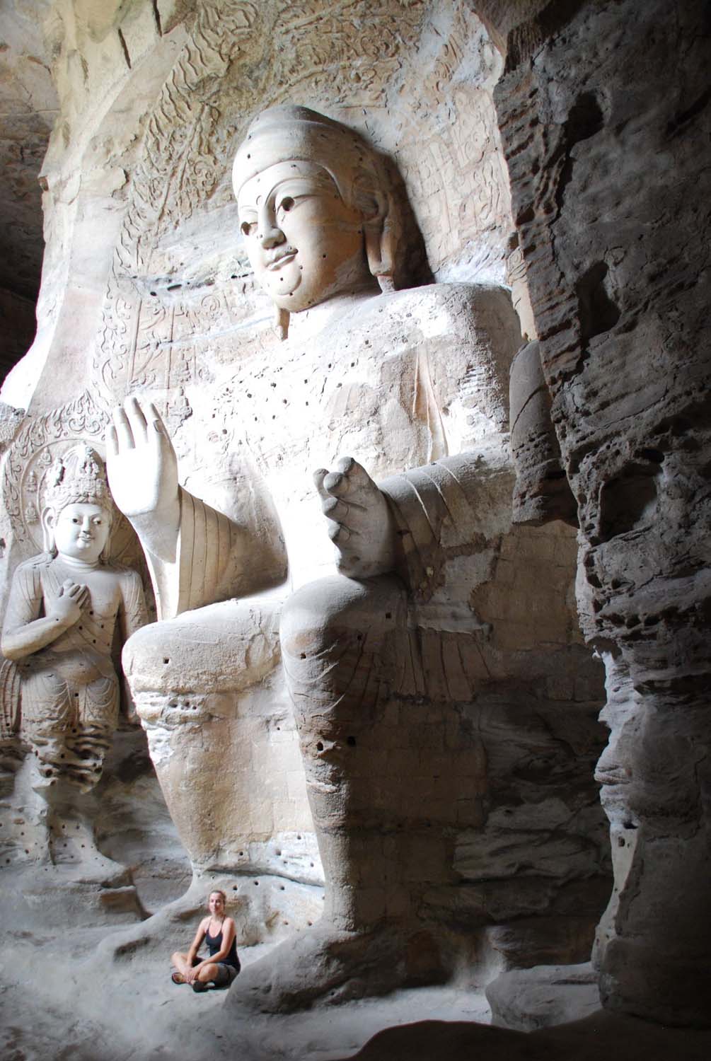 these ones were carved inside a cave, beautiful