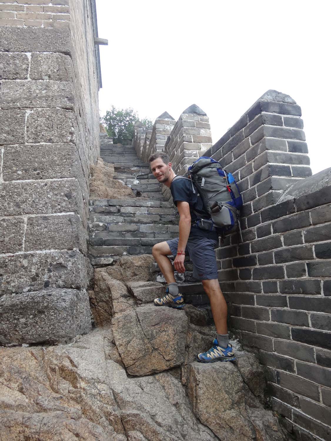 Every step is different on the Great Wall.