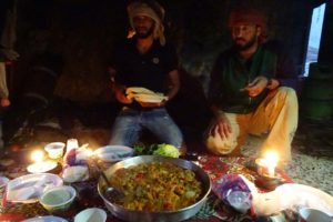 the most amazing dinner ever inside an ancient cave from Jamal's family