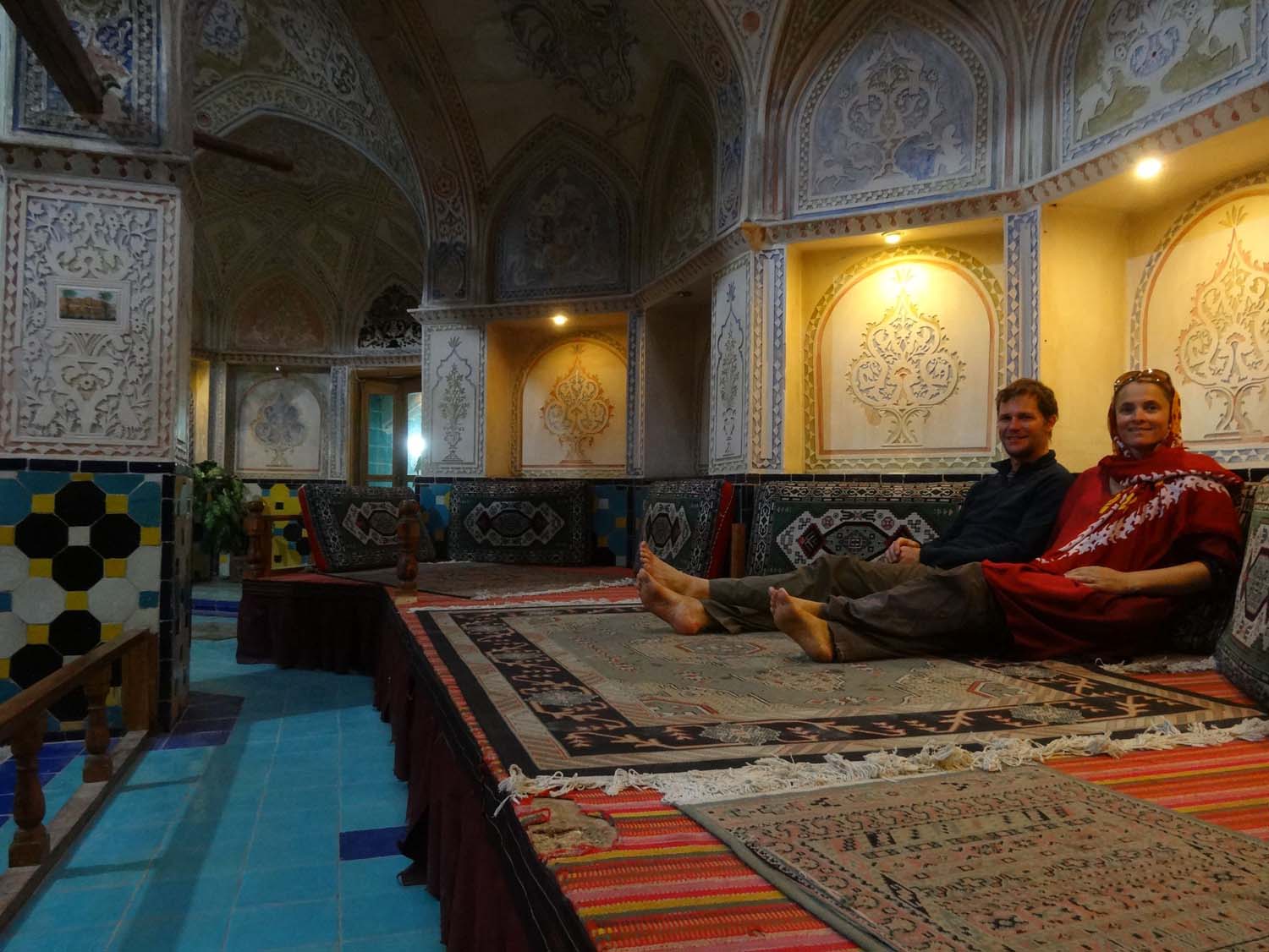 old restored hammam in Kashan