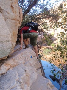 Jon hiking in El Questro