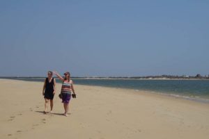Jude and Helen on Lamu beach