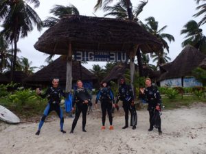 James, Helen, Jude, our dive leader Rama and Rachael