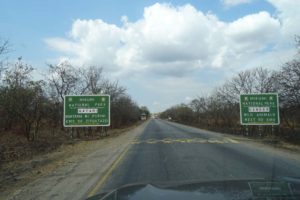 entering Mikumi NP, this highway cuts right through the middle of the national park and many animals are killed each night by speeding trucks