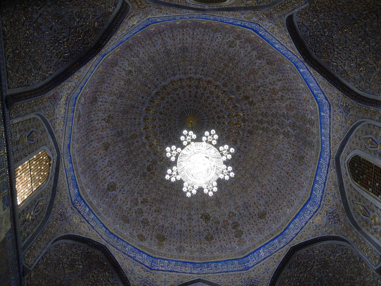 the ceiling of the Gur-e-Amir mausoleum - told you we loved this one!
