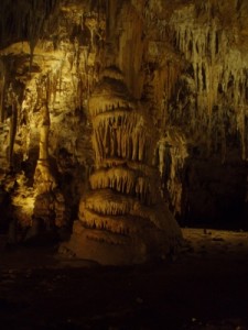 beautiful stalactites and stalagmites 