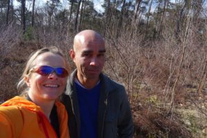 Jude and Guillaume in the forest of Bergen op Zoom