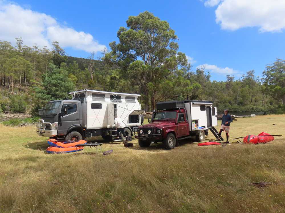 getting everything ready for our packrafting trip