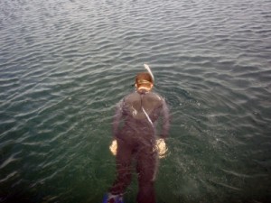 Jon starting the snorkel