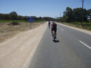 on the long, flat ride