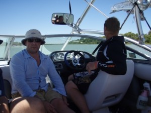 Tom and Pierre - the excellent wakeboarding drivers