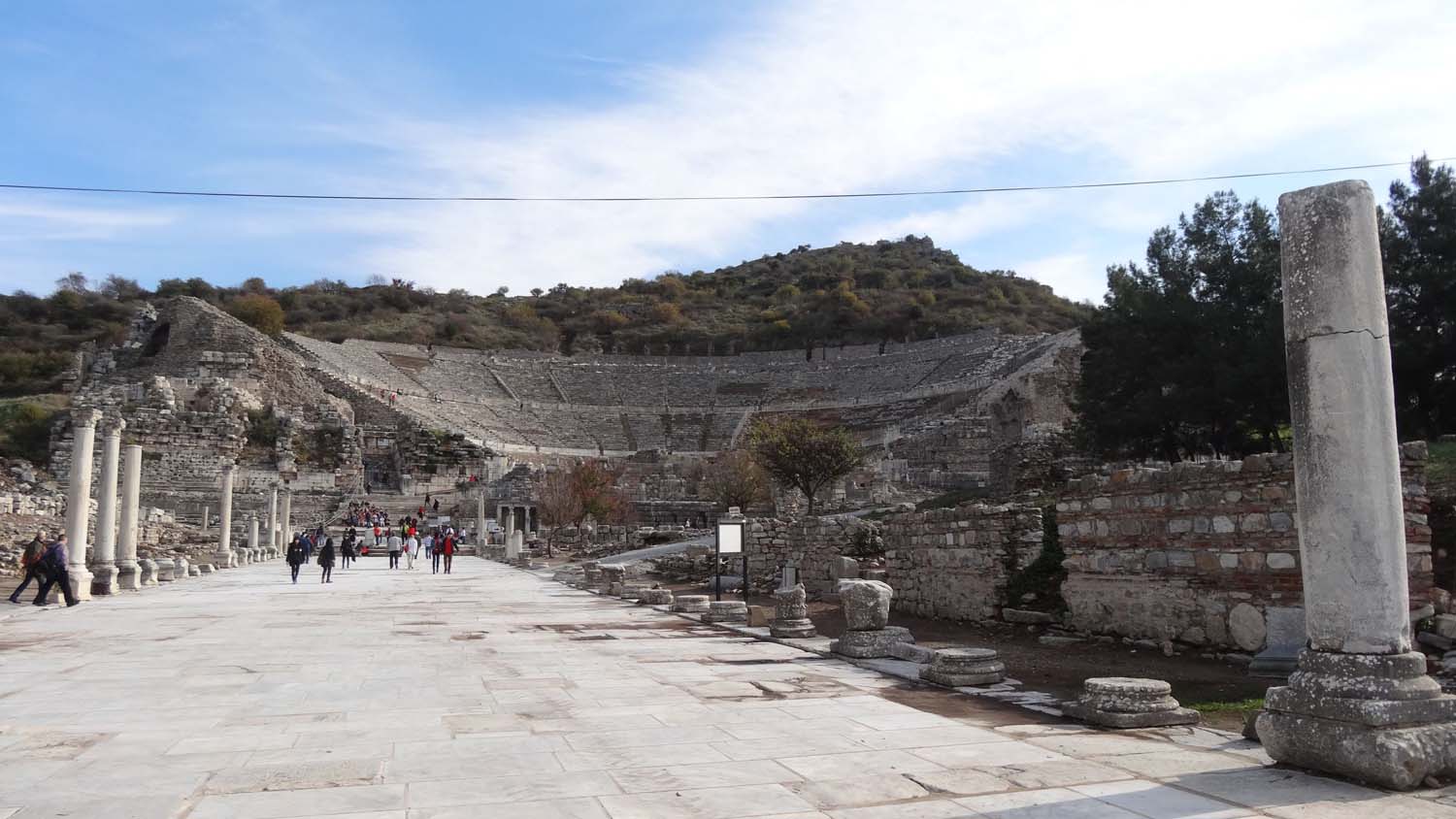 Roman theatre seating 25,000 in Ephesus