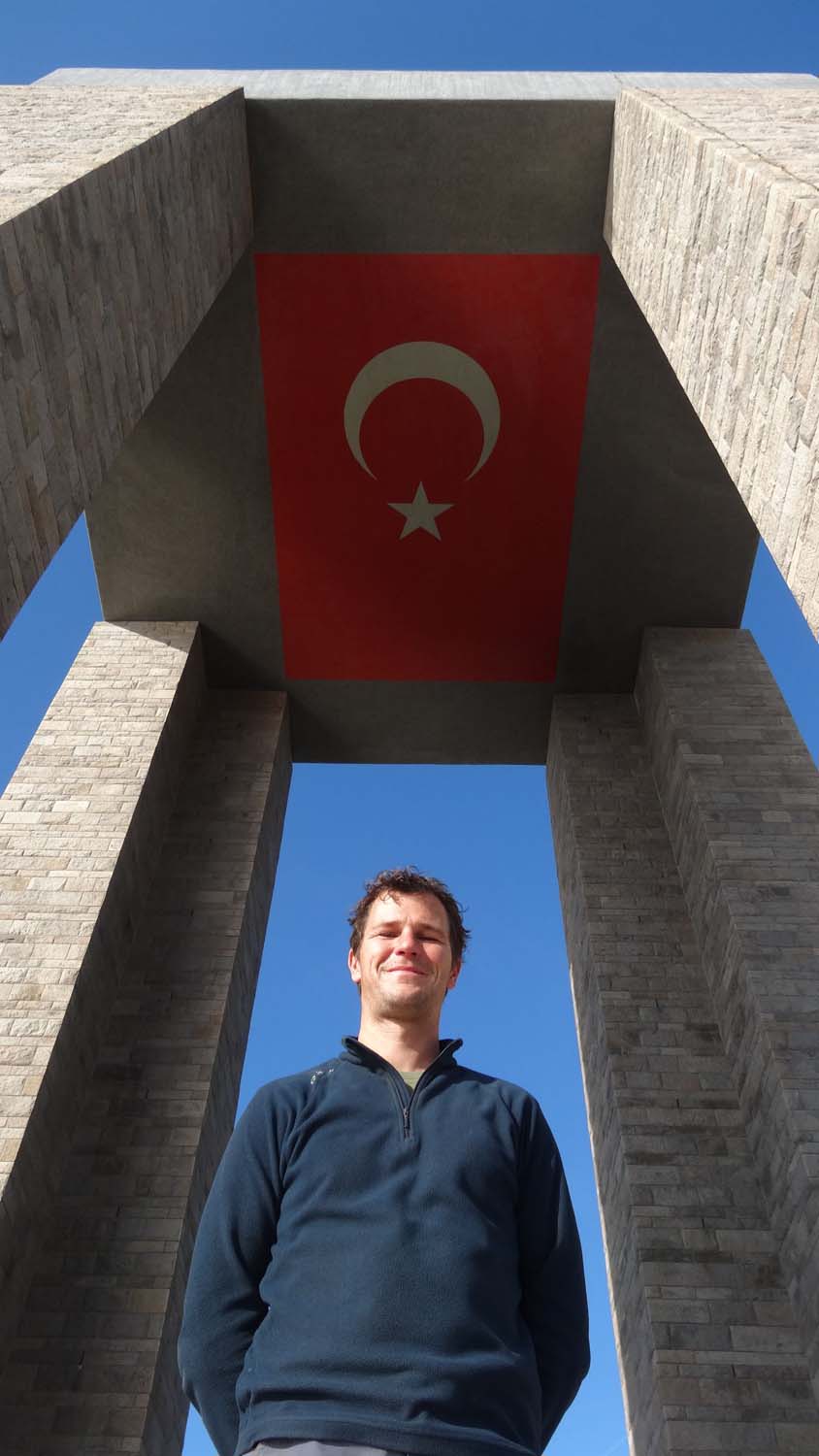 the impressive Turkish war memorial at Gallipoli