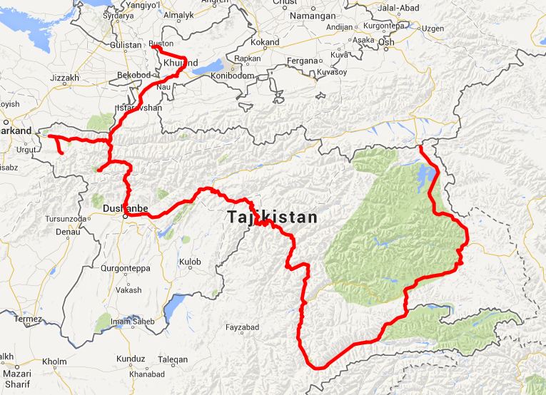 Карта таджикистан город куляб
