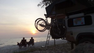 Our last night camping next to the ocean for a long, long time. From Sihanoukville (Cambodia) to Ephesos (Turkey) we would not see the sea.