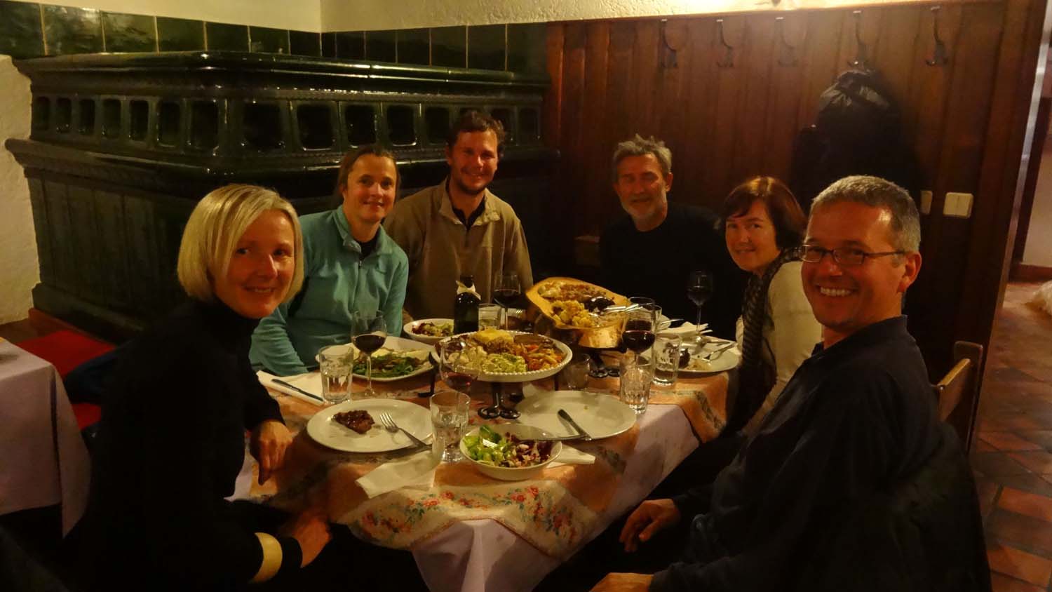 A memorable traditional dinner with Lojze, Petra, Milos and Majda - we had not seen the boys since Kazakhstan!