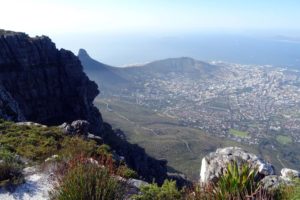 view from the top of Table Mountain