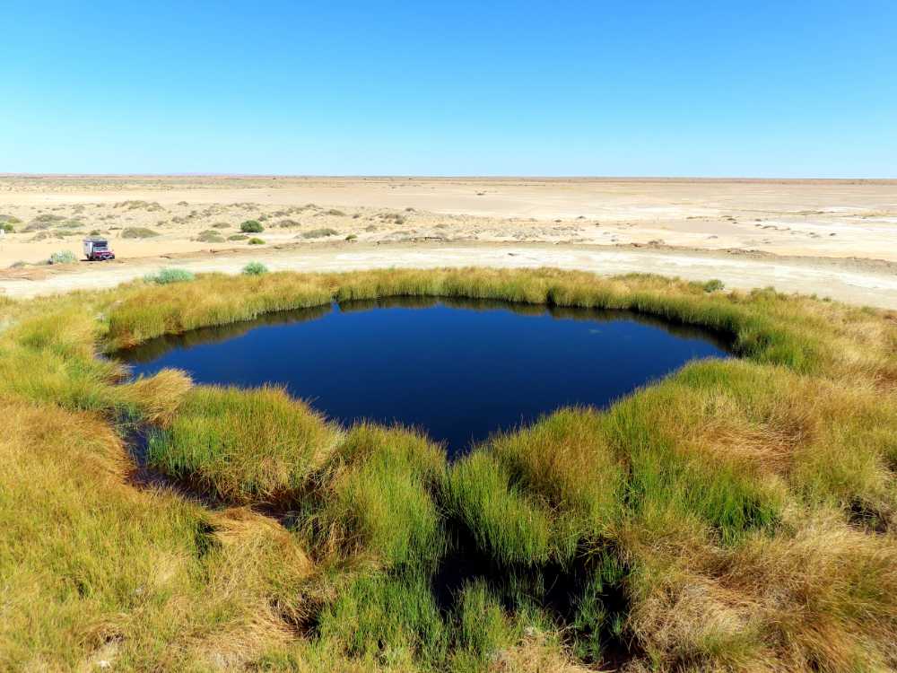 this is Blanche Cup, one of the natural spring mounds dotted across the landscape