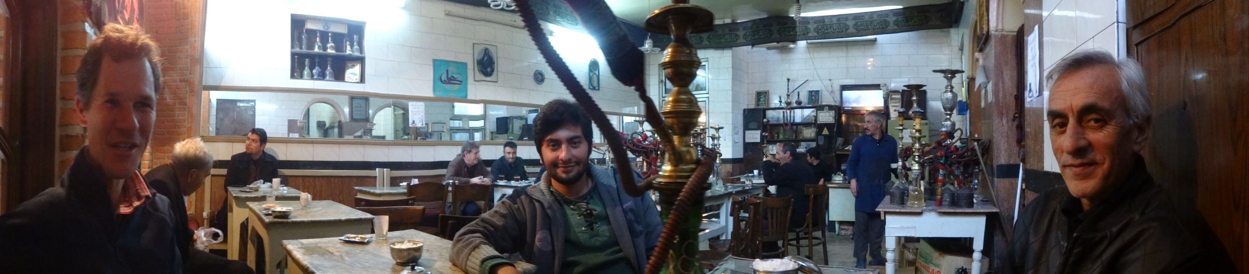 Tabriz - teahouse in Tabriz with Sina and Mohammad