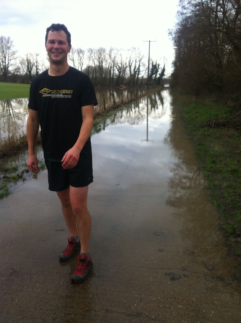 we didn't realise we should have brought a snorkel on our run...