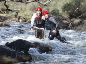 Tom and Mark in the rapids