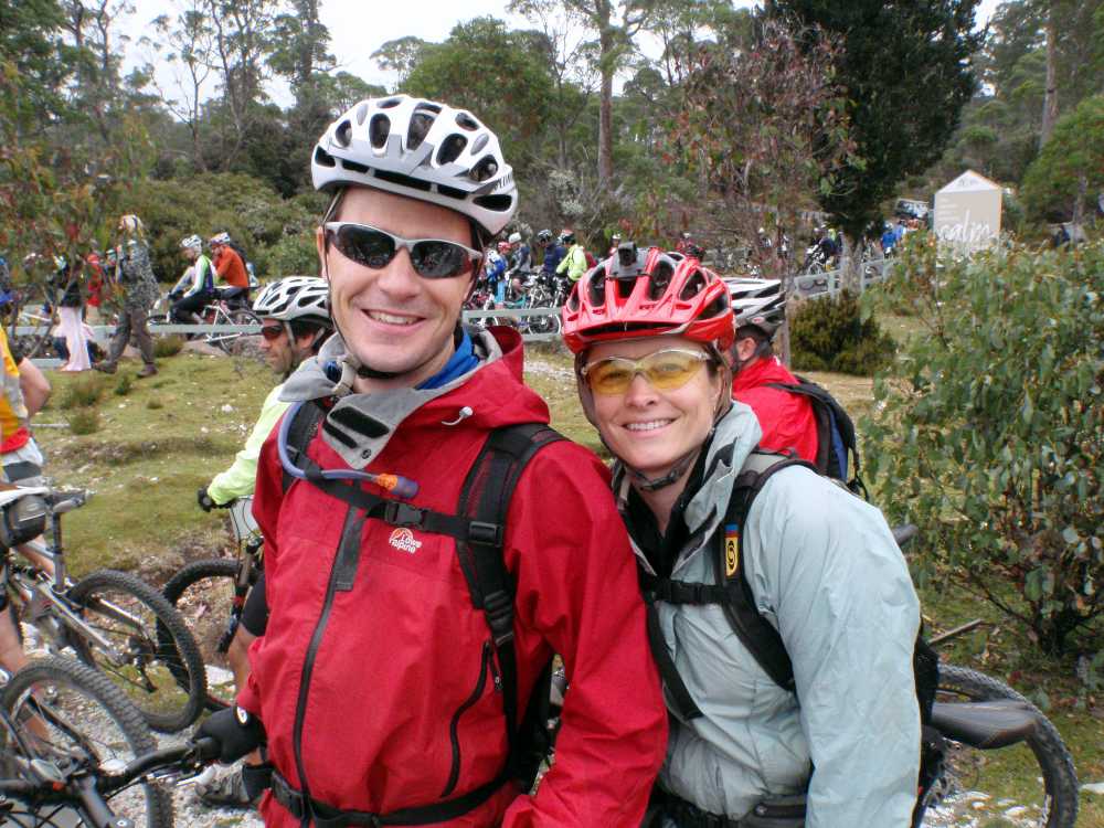 Jon and Jude at the start of Wildside 2010 in Tasmania