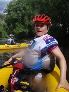 Jude on the kayak