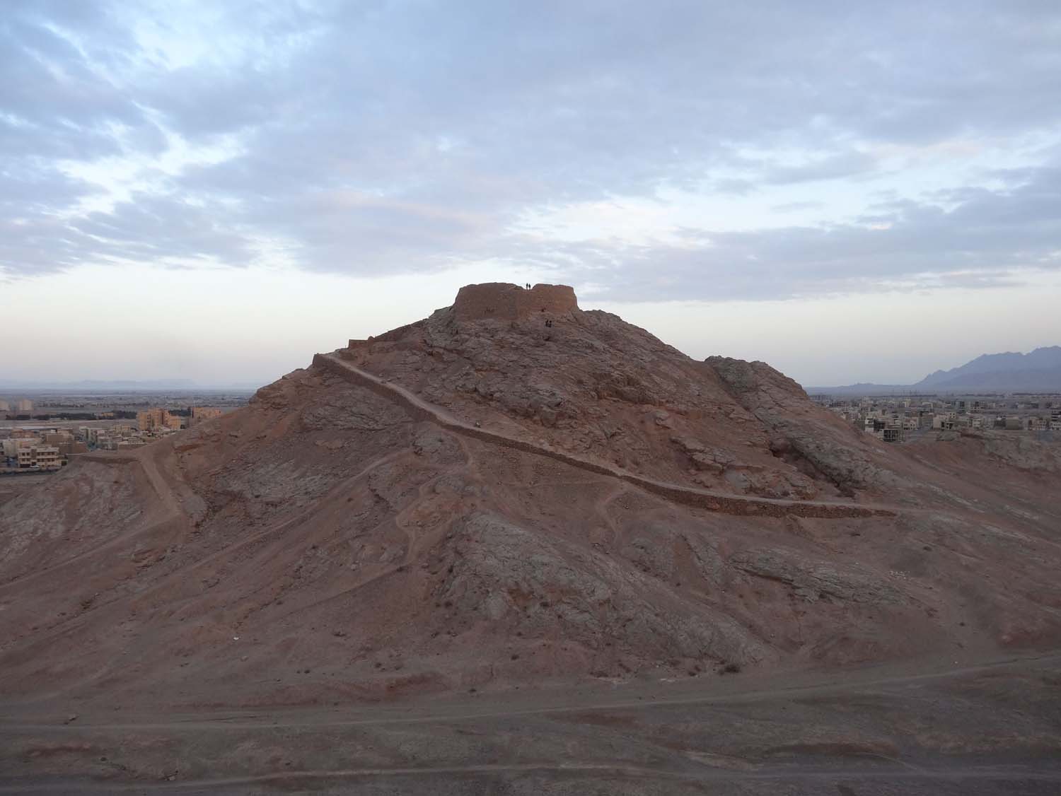 one of the 2 towers of silence near Yazd